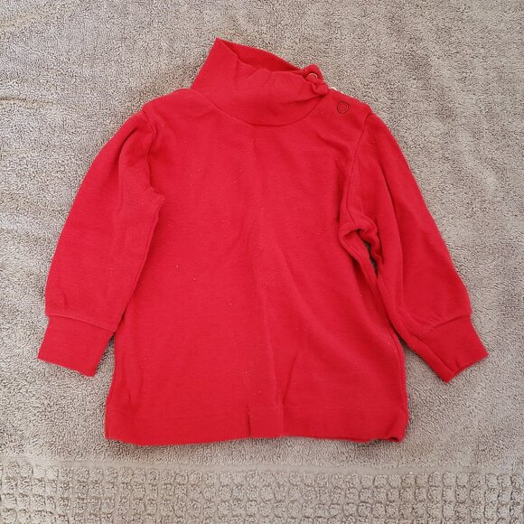 Red Turtle Neck Be Kids Baby Shirt - Picture 1 of 3